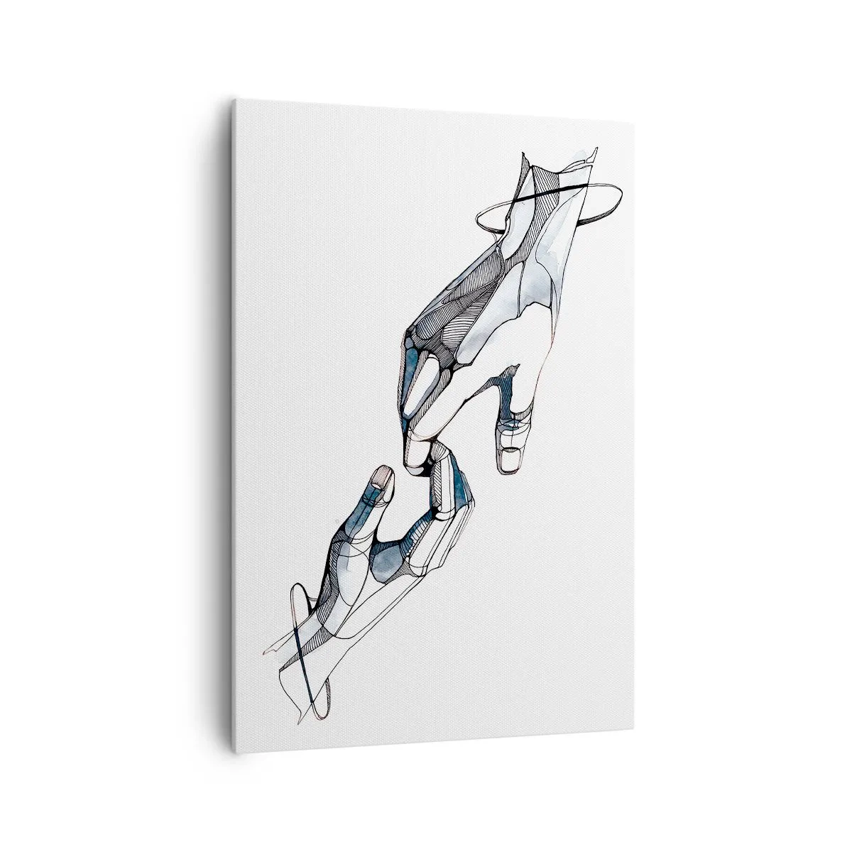 Schilderen op canvas - Een goed gebaar - 70x100 cm