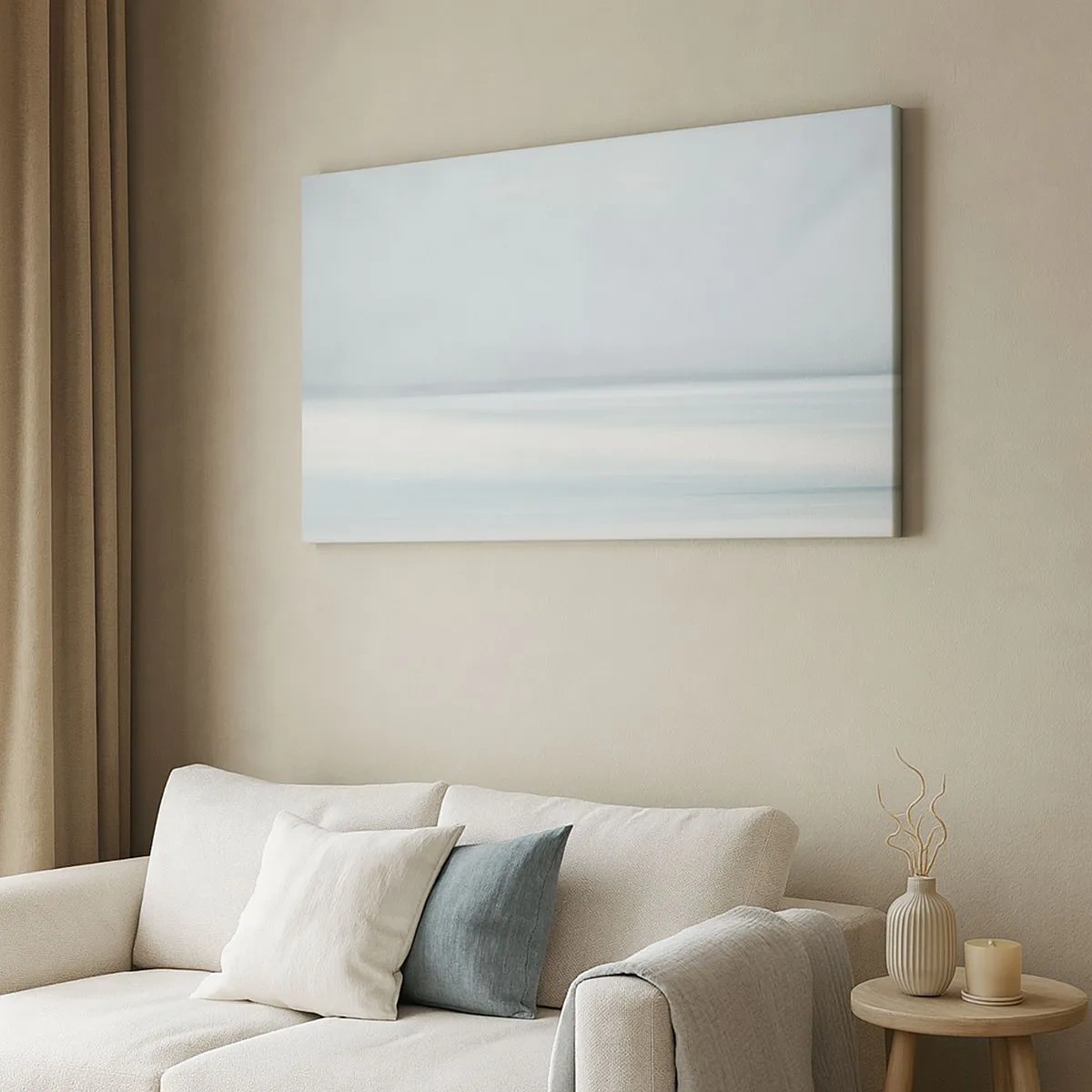 Schilderen op canvas - Vrede tot aan de horizon - 100x40 cm