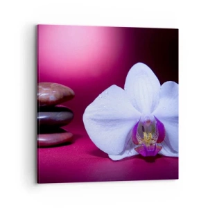 Schilderen op canvas - Een studie van versheid in paars - 70x70 cm