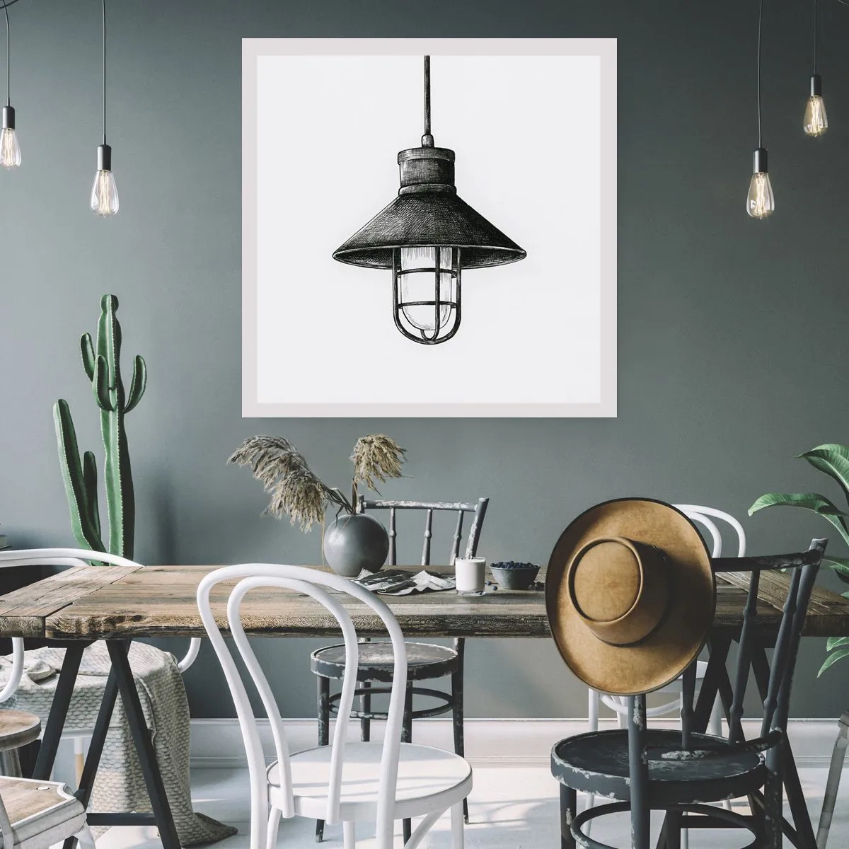 Poster - Zoals jaren geleden… - 60x60 cm