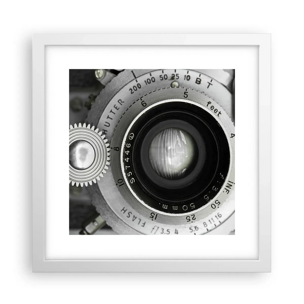 Poster in een witte lijst - Een verhaal over Hollywood - 30x30 cm