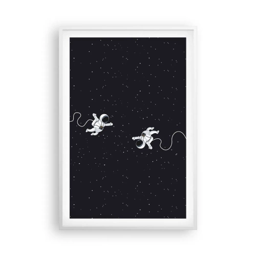 Poster in een witte lijst - Kosmische dans - 61x91 cm