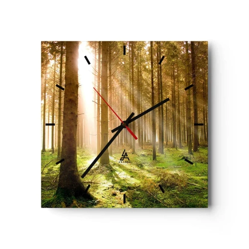 Wandklok - Klok - De elfjes zullen spoedig verschijnen - 40x40 cm
