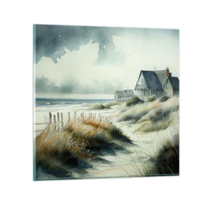 Schilderen op glas - Weg van de drukte - 30x30 cm