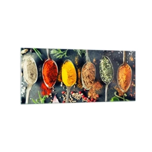Schilderen op glas - Culinaire magie - 120x50 cm