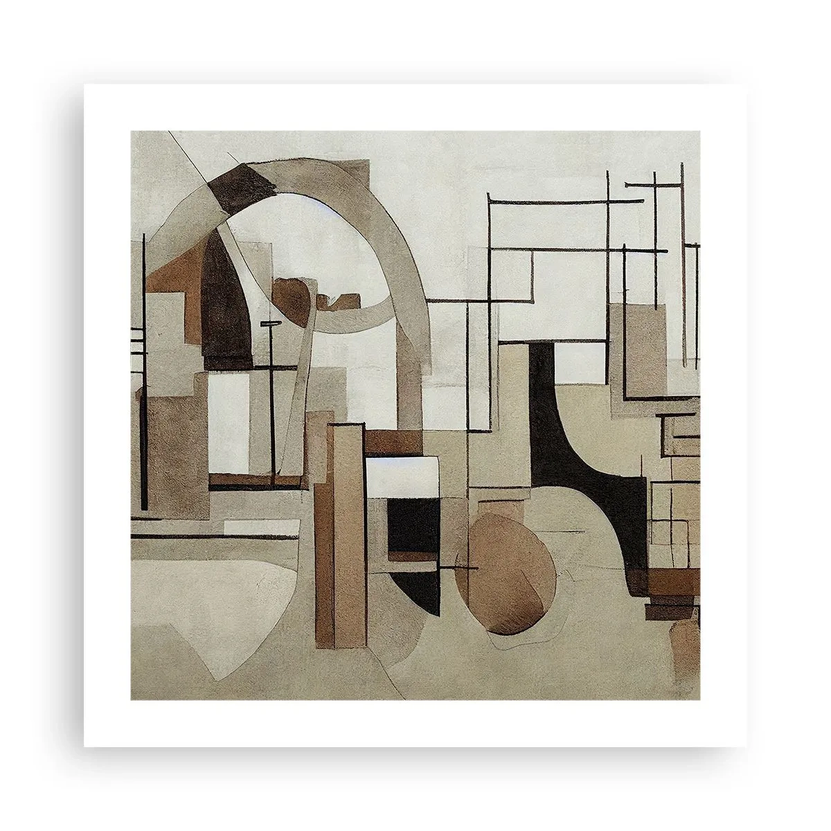 Poster - Stadslandschap 2.0 - 50x50 cm