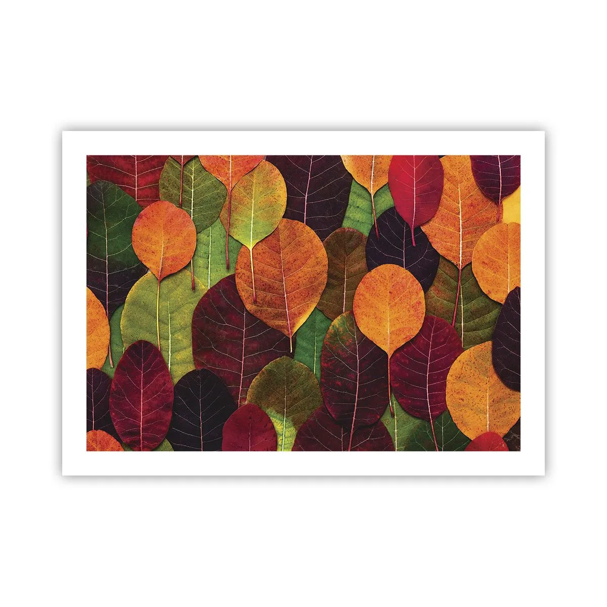 Poster - Herfst mozaïek - 70x50 cm
