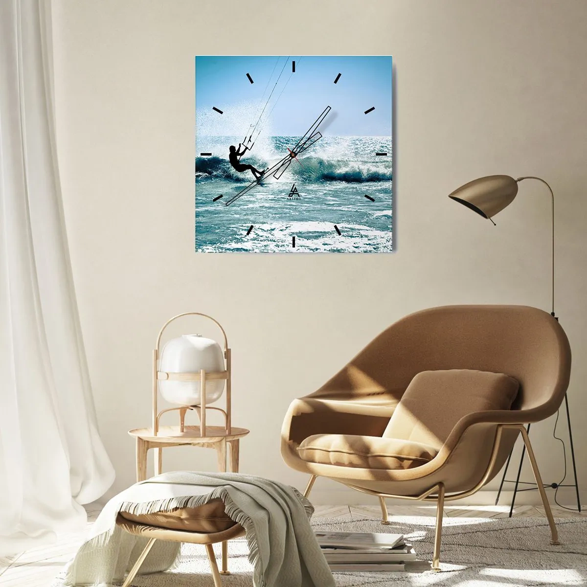 Wandklok - Klok - Laat je meeslepen - 30x30 cm