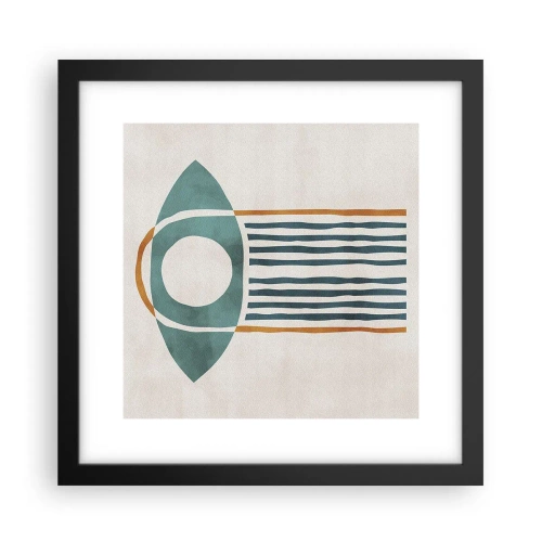 Poster in een zwarte lijst - Tekens en rituelen - 30x30 cm