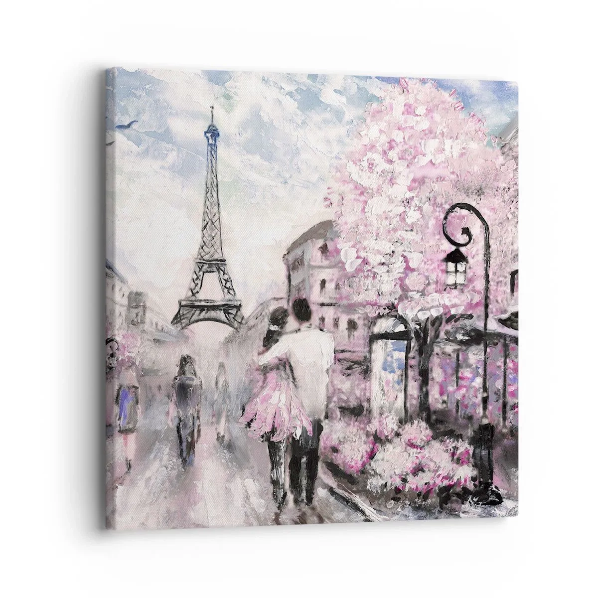 Schilderen op canvas - Hoe verliefd te worden is alleen in ... - 30x30 cm