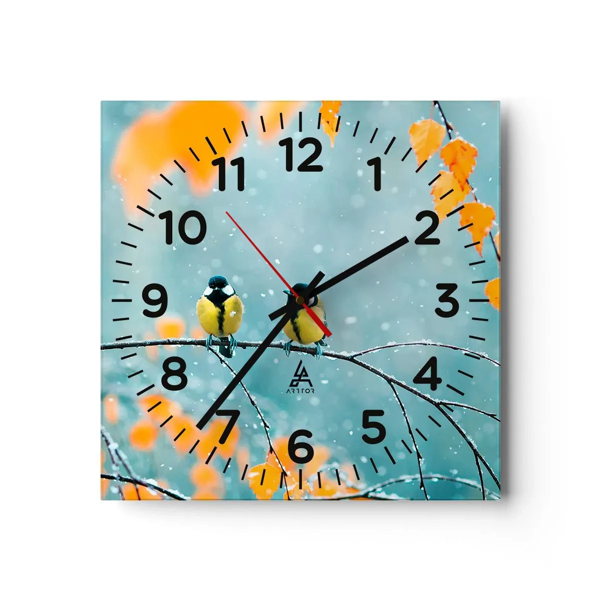 Wandklok - Klok - Vogelroddel - 30x30 cm