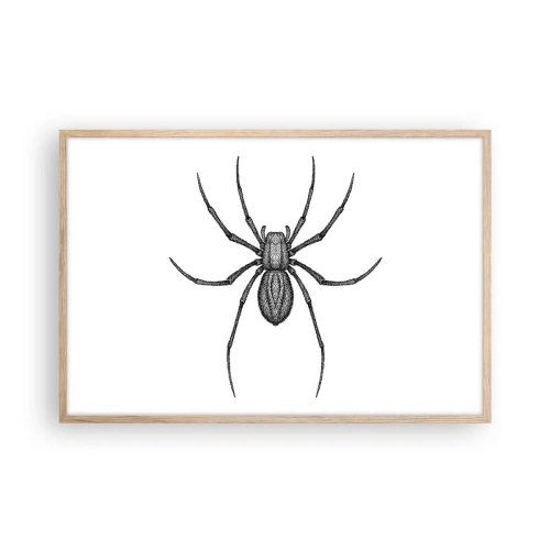 Een poster in een licht eiken lijst - Verontrustende precisie - 91x61 cm