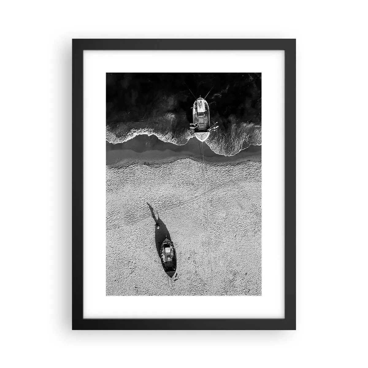 Poster in een zwarte lijst - Nog steeds aan de oever… - 30x40 cm