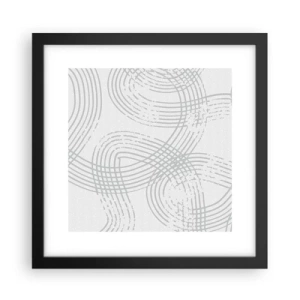 Poster in een zwarte lijst - Er is geen rechte weg - 30x30 cm