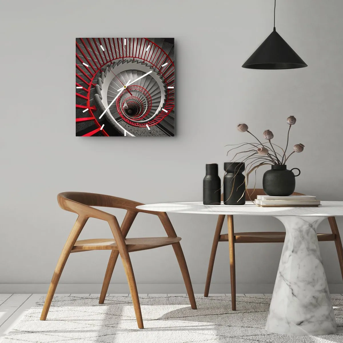 Wandklok - Klok - Architectuur plezier - 40x40 cm