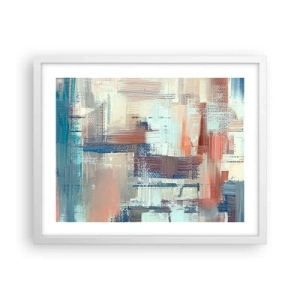 Poster in een witte lijst - Het licht bereiken - 50x40 cm