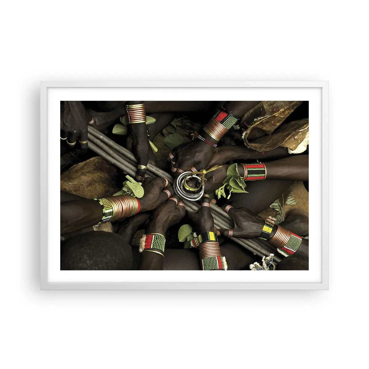 Poster in een witte lijst - Wij zijn samen - 70x50 cm