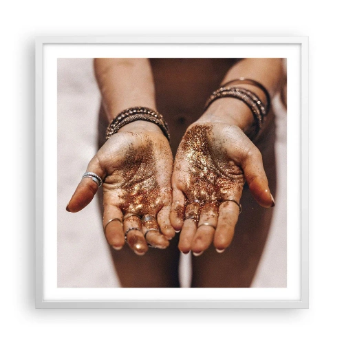 Poster in een witte lijst - Een cadeau voor jou - 60x60 cm