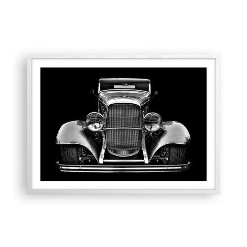 Poster in een witte lijst - Een echte gentleman - 70x50 cm