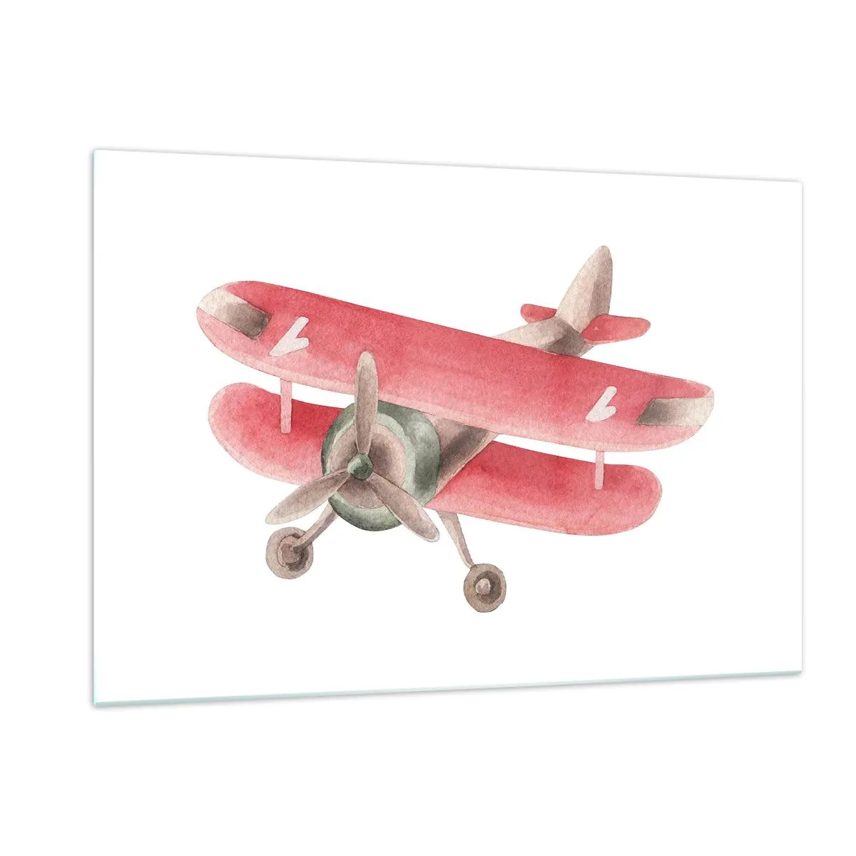 Schilderen op glas - Klaar voor hoge vluchten - 120x80 cm