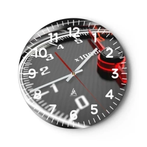 Wandklok - Klok - Geef vol gas - 40x40 cm