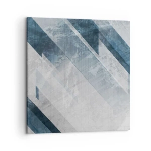 Schilderen op canvas - Ruimtelijke compositie - grijze beweging - 50x50 cm