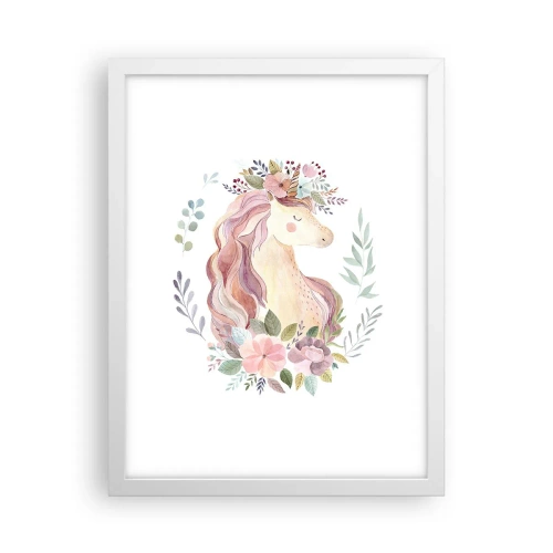 Poster in een witte lijst - Een uitnodiging in de wereld van sprookjes - 30x40 cm