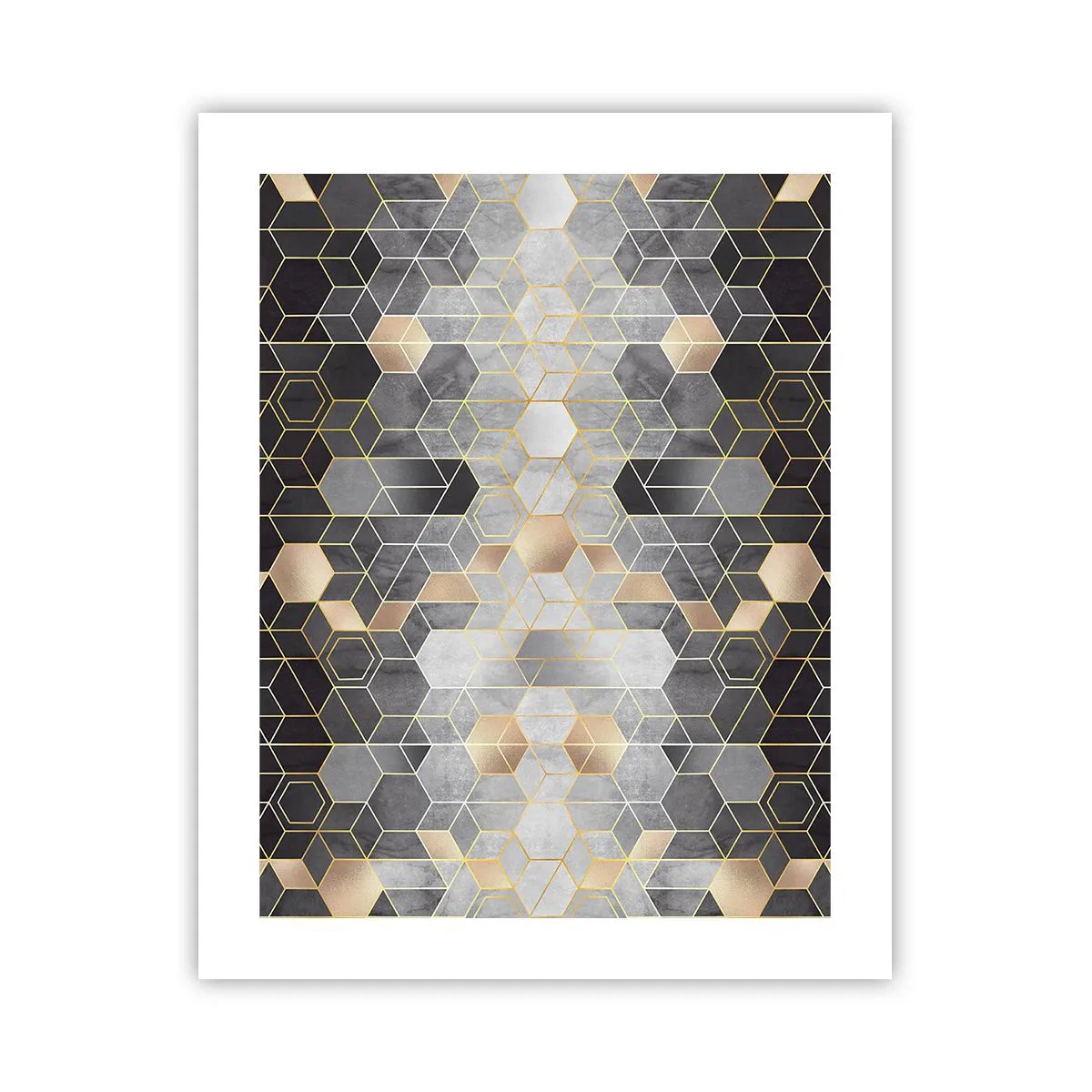 Poster - Diamant samenstelling - 40x50 cm