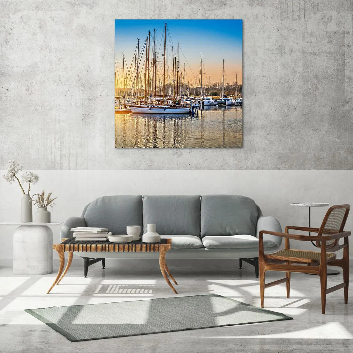 Schilderen op glas - De wind moet ook slapen - 60x60 cm