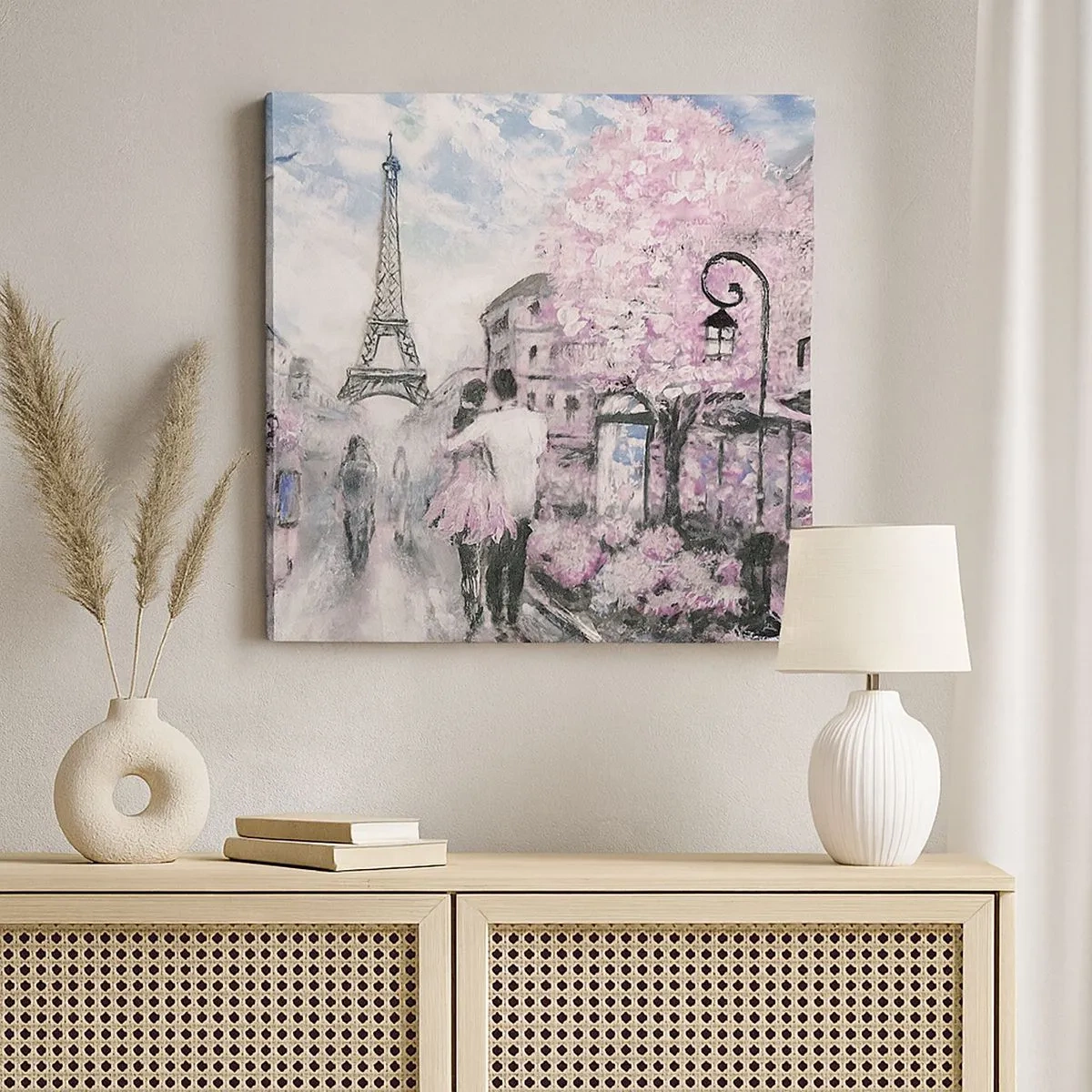 Schilderen op canvas - Hoe verliefd te worden is alleen in ... - 30x30 cm