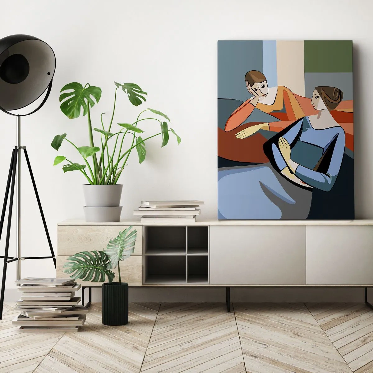 Schilderen op canvas - Een moment van vertrouwen - 50x70 cm