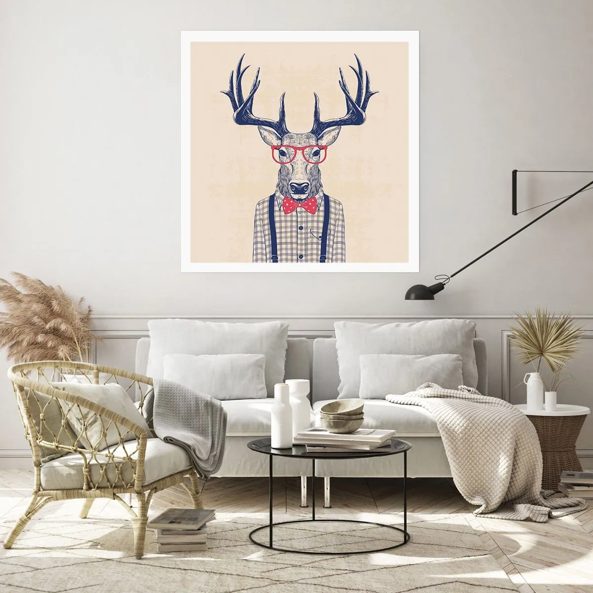 Poster - Een grappig extravaganza - 60x60 cm