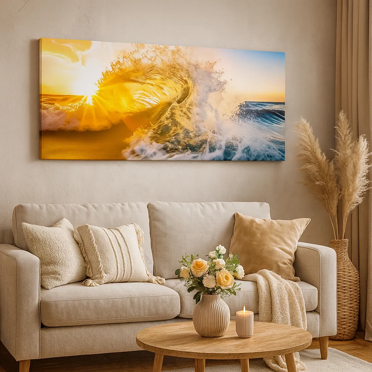 Schilderen op canvas - Plezier in het zand - 30x30 cm