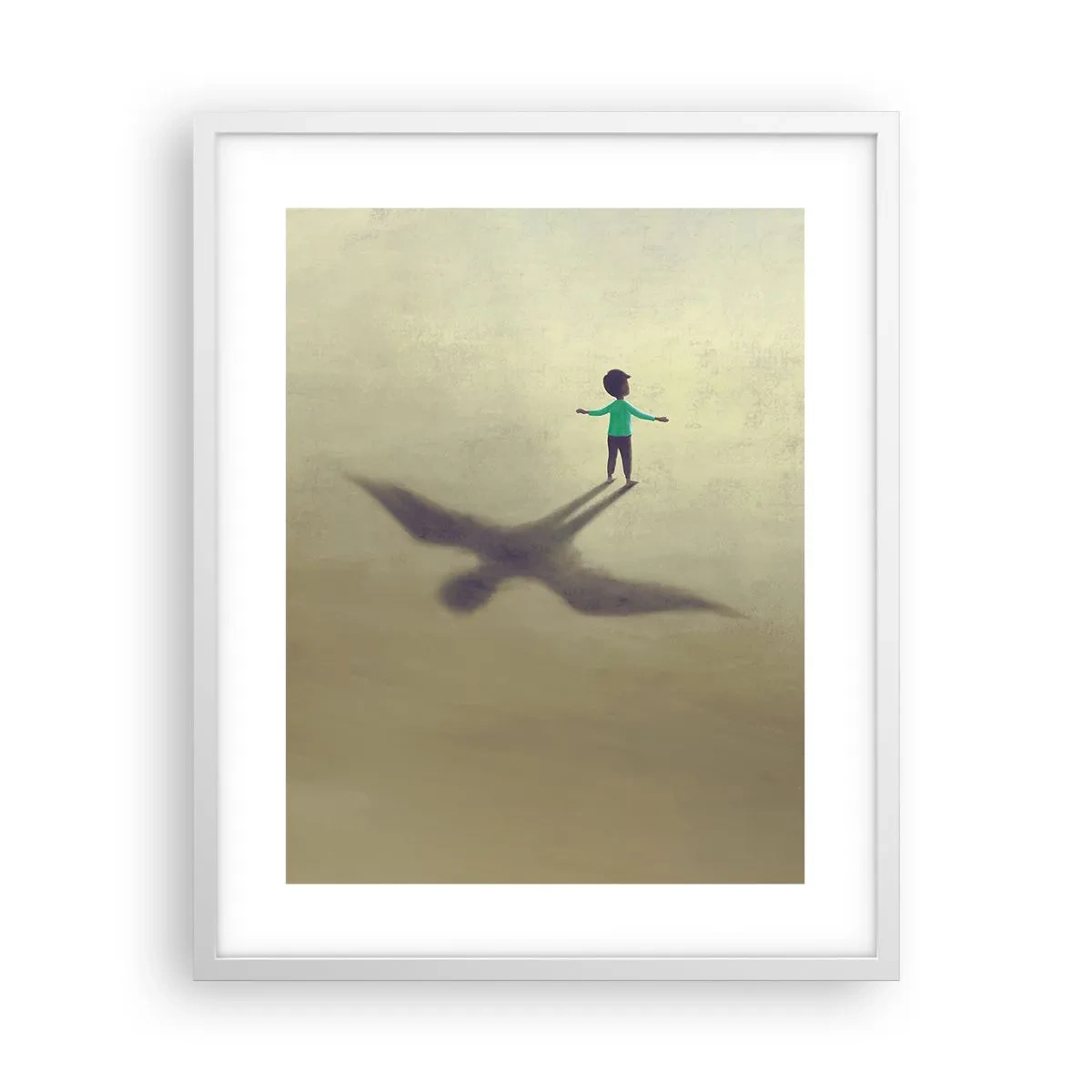 Poster in een witte lijst - De held van de toekomst - 40x50 cm