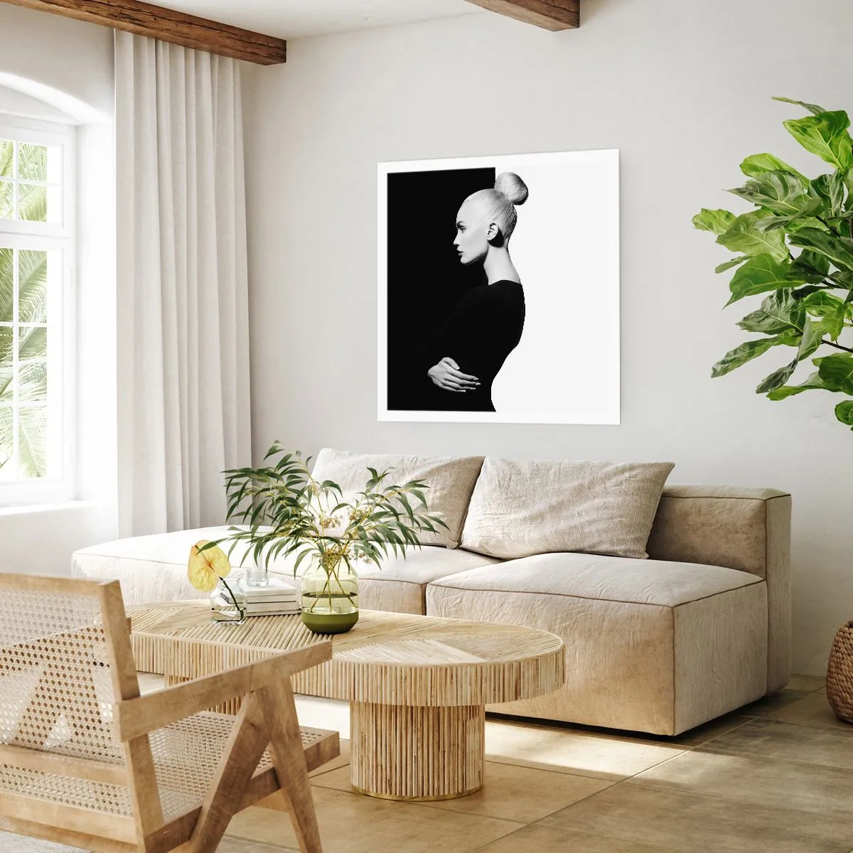 Poster - Gewoon een vrouw - 40x40 cm