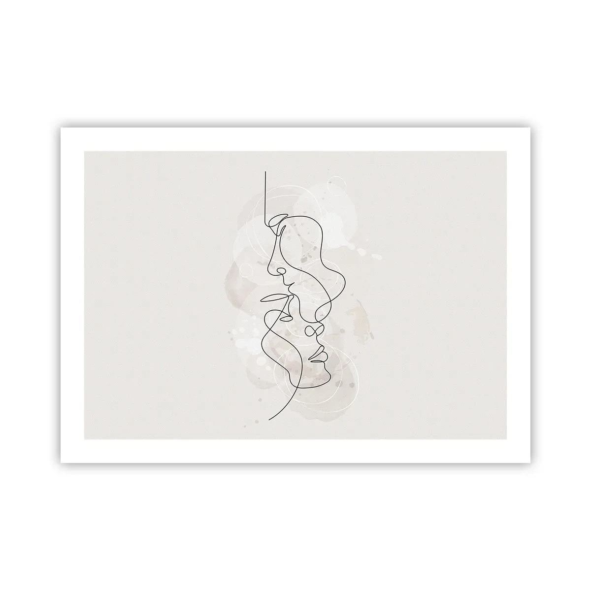 Poster - Verstrikt in een omhelzing - 70x50 cm