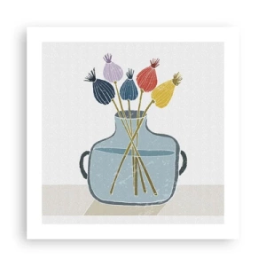 Poster - Alsof hij met maanzaad heeft gezaaid - 50x50 cm