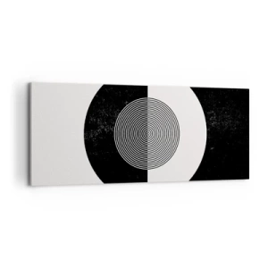 Schilderen op canvas - Harmonie in zwart-wit - 100x40 cm