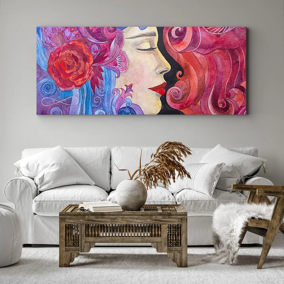 Schilderen op canvas - De Art Nouveau leeft nog - 140x50 cm