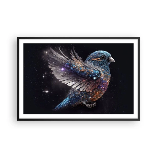 Poster in een zwarte lijst - Diamant mus - 91x61 cm