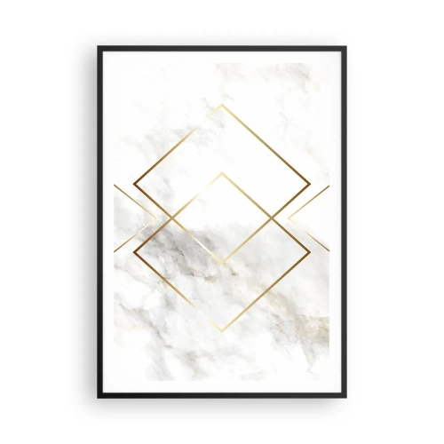 Poster in een zwarte lijst - Een uitzicht tot in het oneindige - 70x100 cm