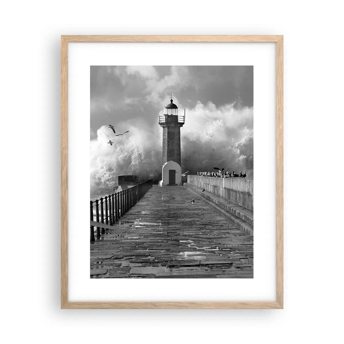 Een poster in een licht eiken lijst - Onbevreesd - 40x50 cm