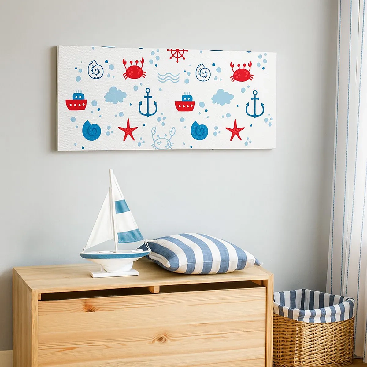 Schilderen op canvas - Zee sprookje - 100x40 cm