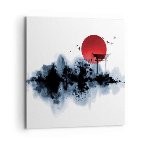 Schilderen op canvas - Japanse weergave - 60x60 cm