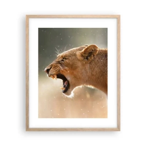 Een poster in een licht eiken lijst - Probeer niet te luisteren - 40x50 cm