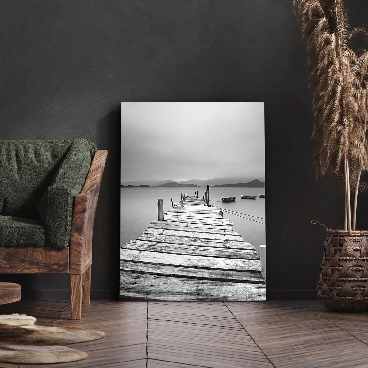 Schilderen op canvas - Achter bergen en zeeën - 45x80 cm
