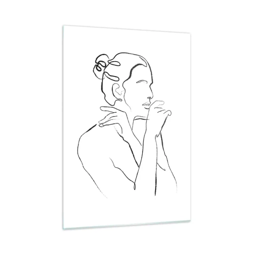 Schilderen op glas - Naakt: een sensueel mysterie - 50x70 cm