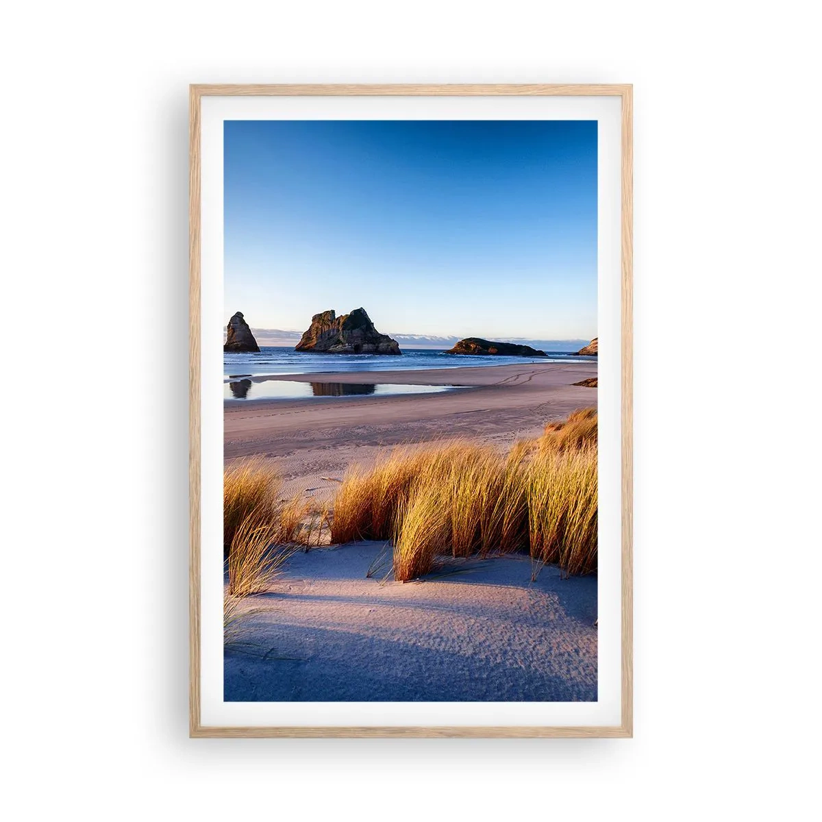 Een poster in een licht eiken lijst - Voor rustzoekers - 61x91 cm