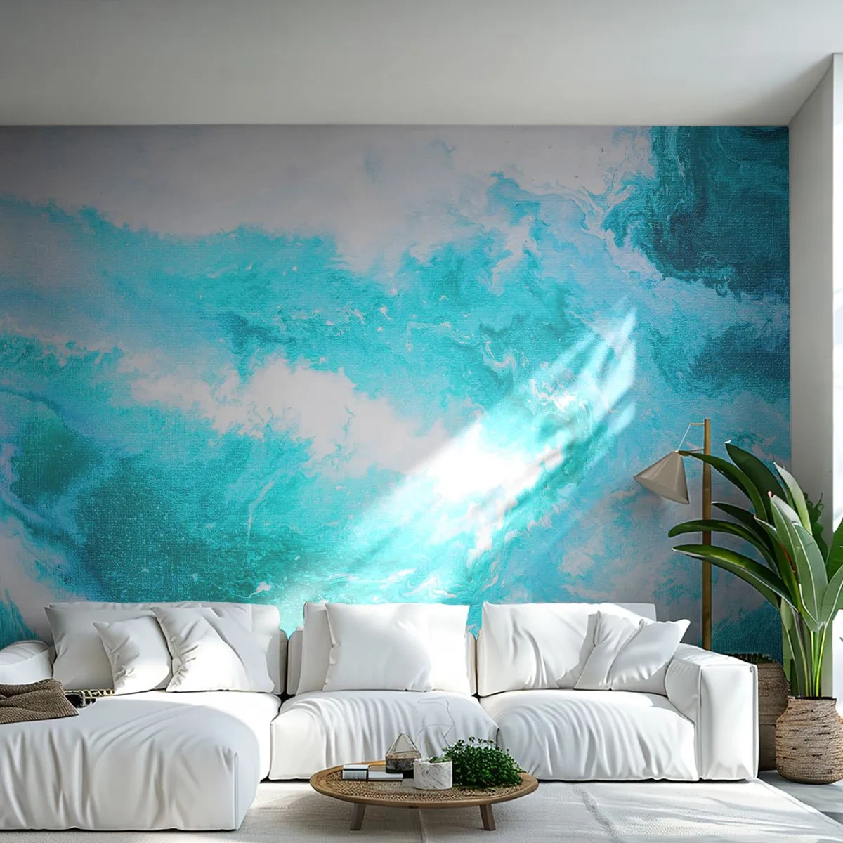 Fotobehang op maat Premium Canvas - In de kern van het element - Abstractie, Deel, Modern patroon