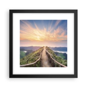 Poster in een zwarte lijst - Dicht bij de hemel - 30x30 cm